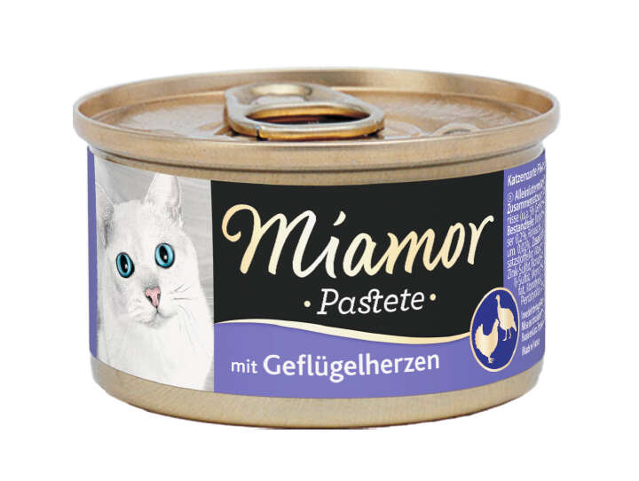 Miamor Pastete Geflügelherzen 85 g